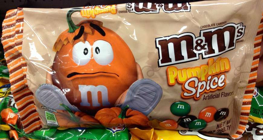 Pumpkin spice m&ms