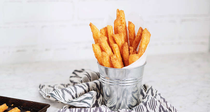 Freshly baked cheese straws
