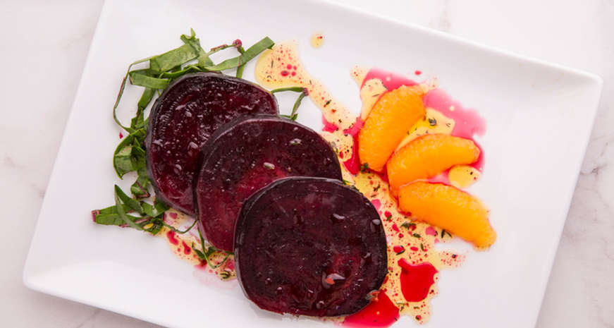 Chef Jennifer Hill Booker's roasted beet salad