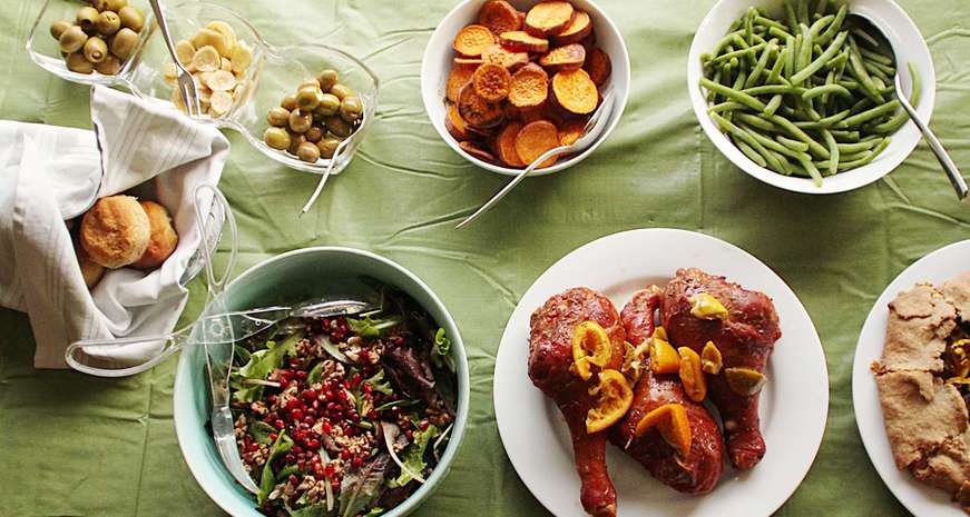 Thanksgiving dinner foods