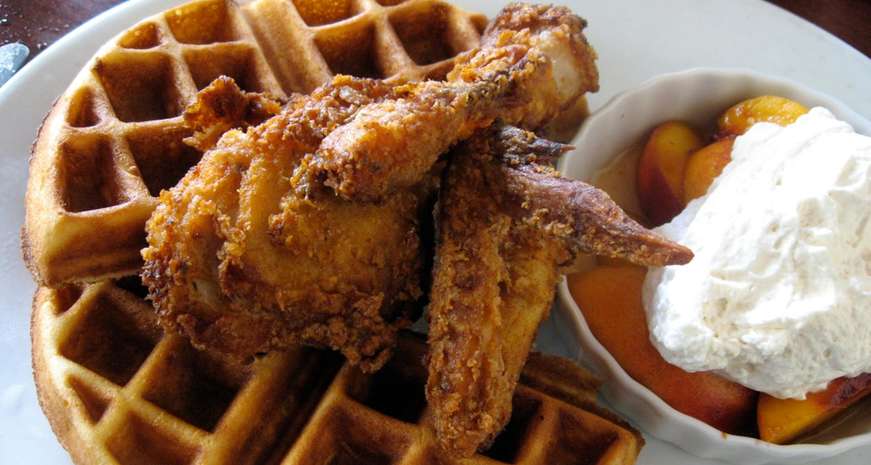 Chicken and waffles