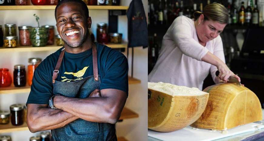 Chefs Eduardo Jordan and Ashley Christensen