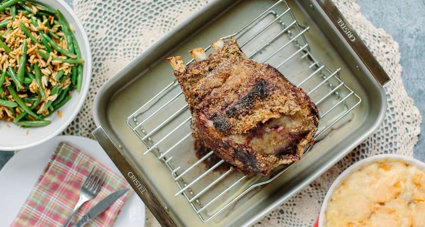 Standing Rib Roast with Horseradish Cream