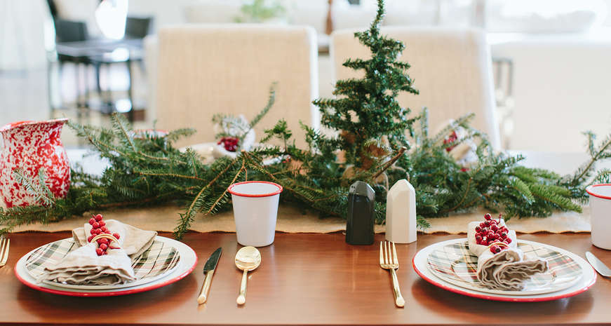 Christmas Brunch Tablescape