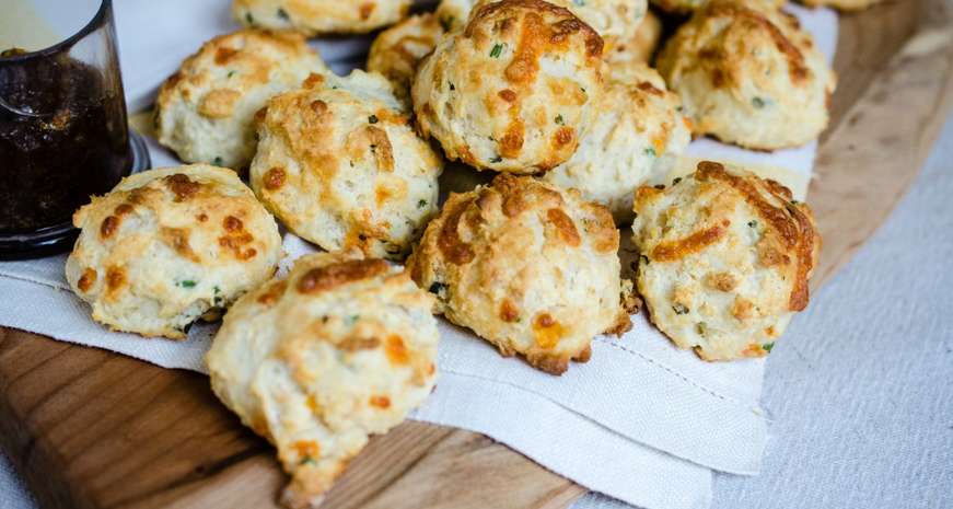 Virginia Willis' Herb and Cheese Drop Biscuits