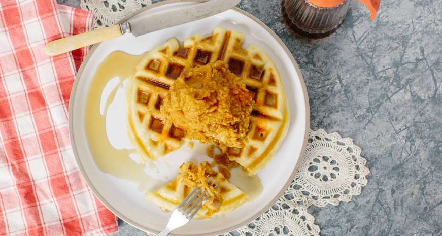 chicken and waffles