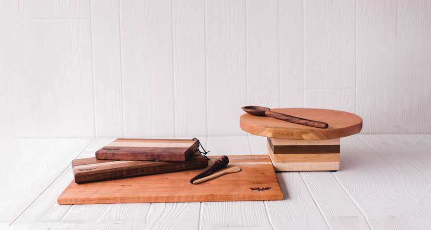 Boothill Blades wooden cutting and serving boards