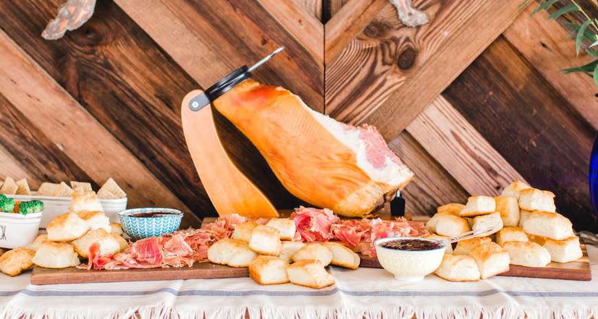 Biscuit and Country Ham sandwiches