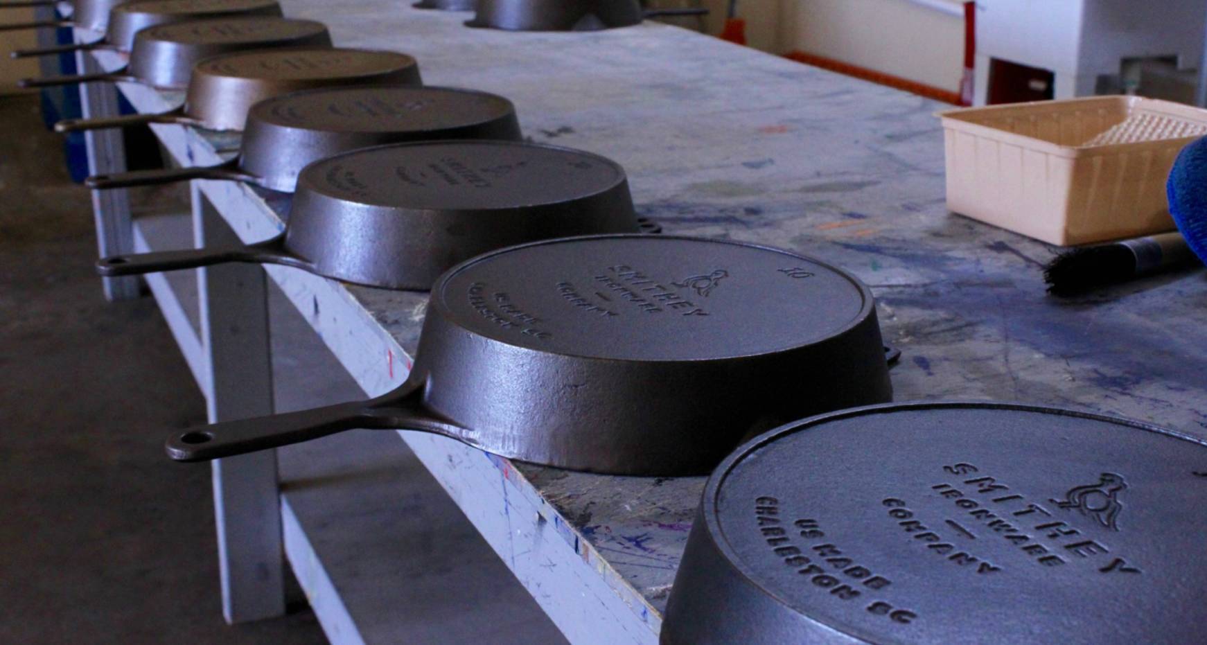 The history of Americanmade cast iron skillets Southern Kitchen