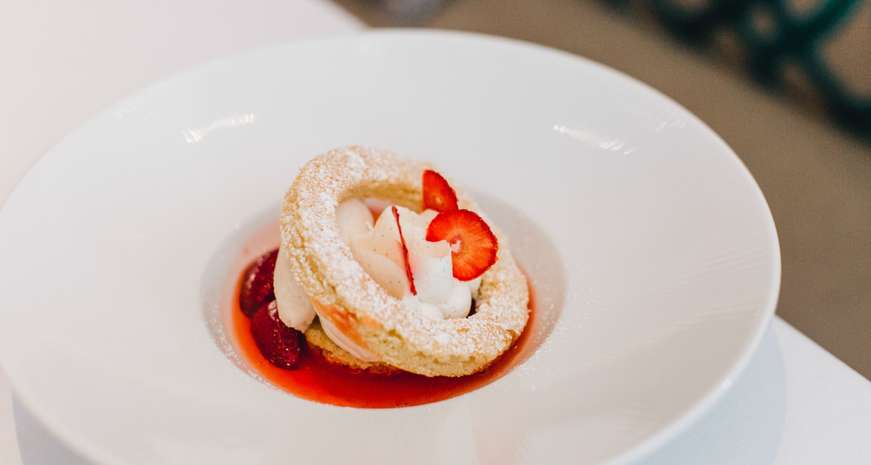 strawberry shortcake from Atlas restaurant
