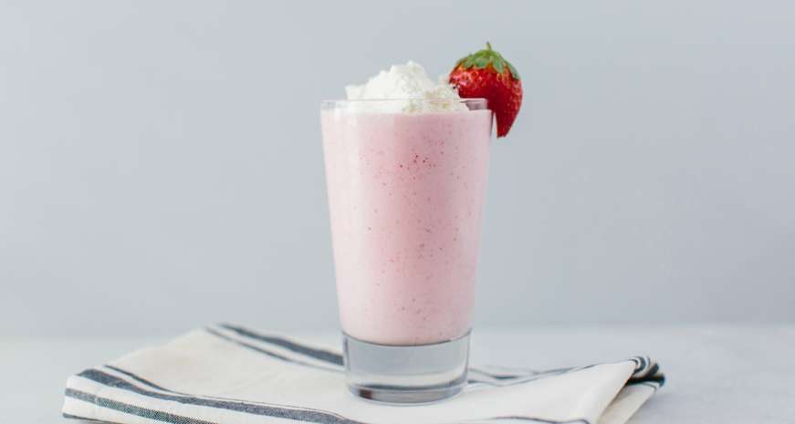 Strawberry milkshakes