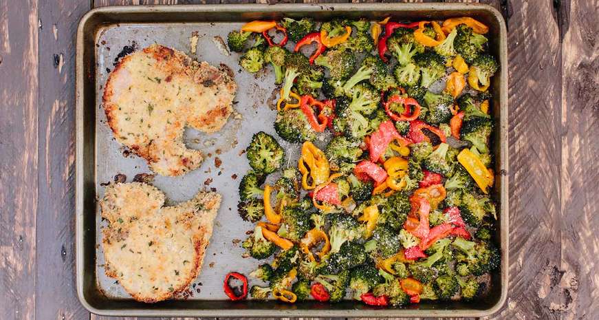Sheet pan chicken and veggies