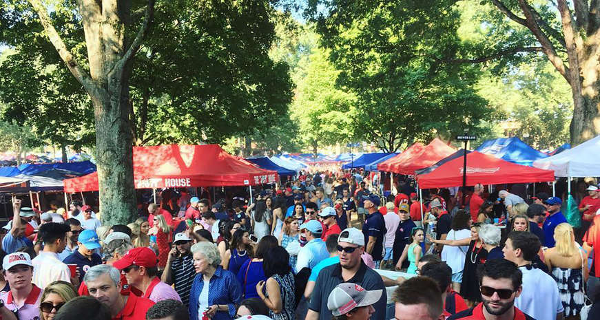 Tailgating at Ole Miss