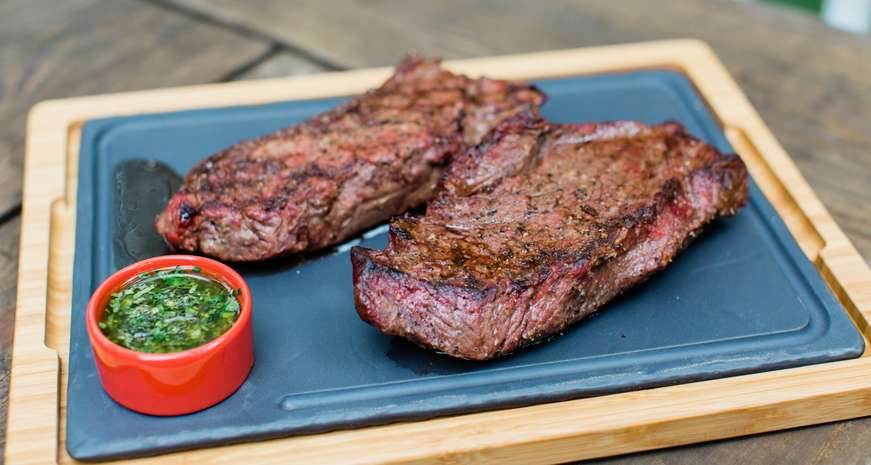 chimichurri and steak