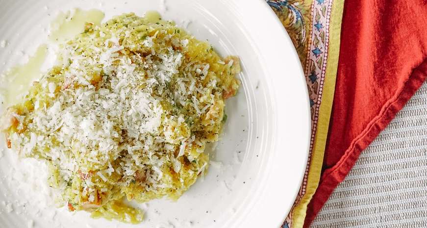 spaghetti squash carbonara