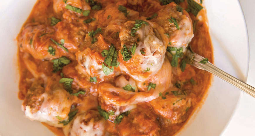 one-pot meatball skillet