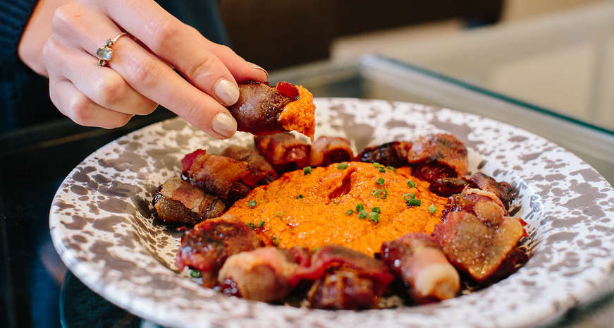 bacon wrapped dates