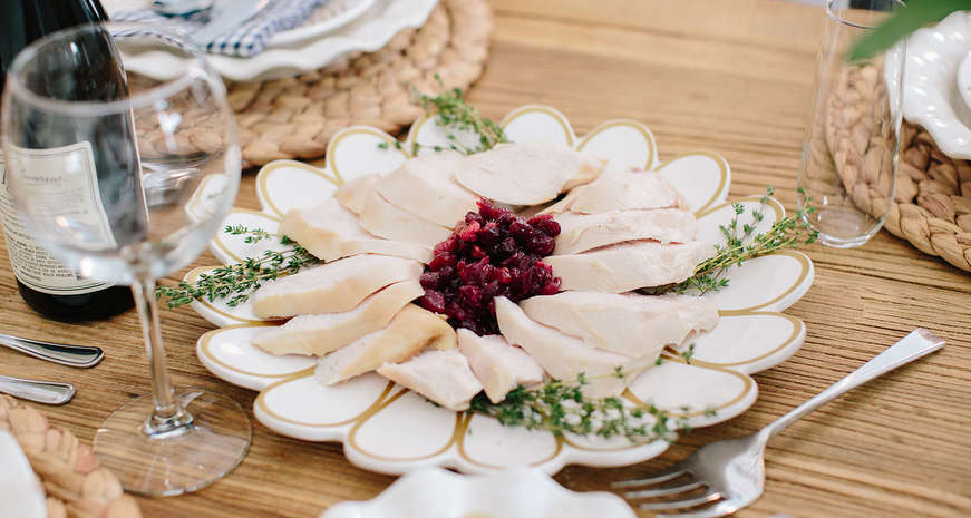 turkey and cranberry sauce