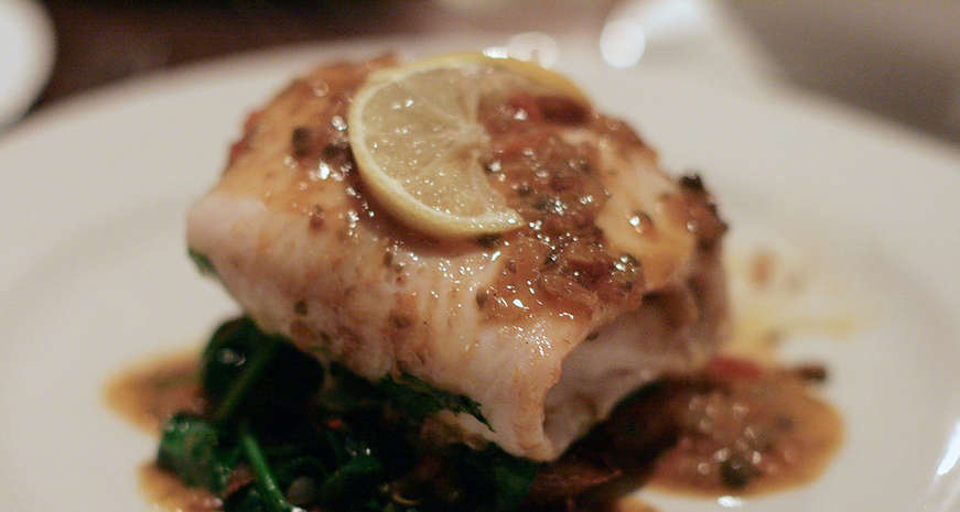 crab stuffed flounder