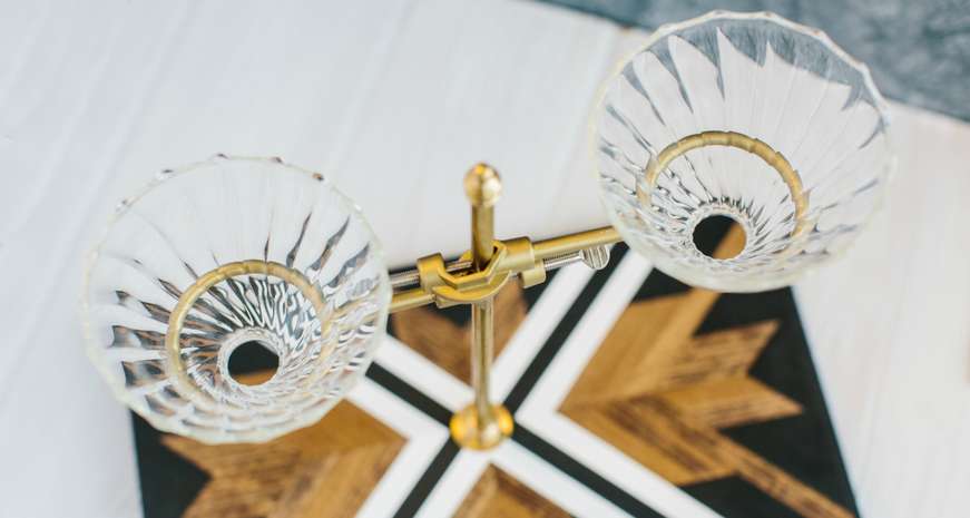 James handmade duet coffee stand