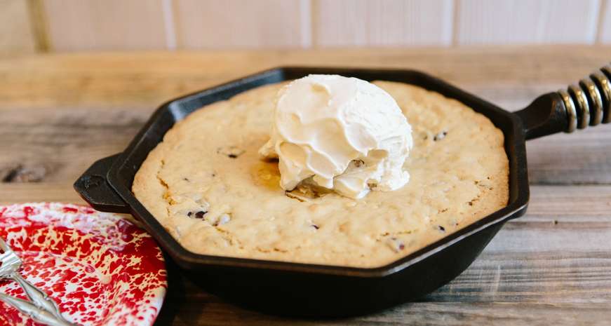 Cast Iron White Chocolate Cranberry Blondies