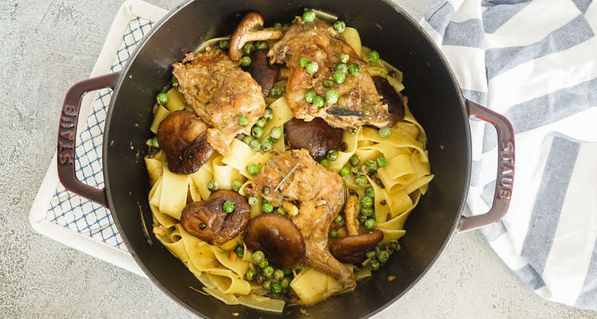 braised rabbit pasta