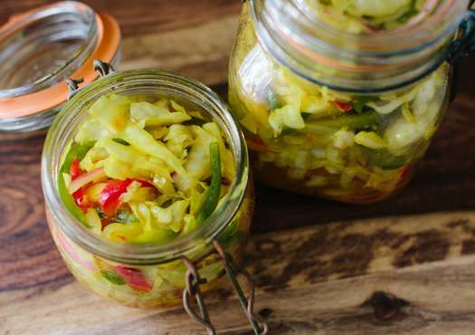 Cabbage and Green Tomato Chow Chow