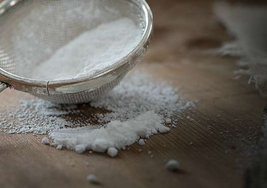 Sifting sugar