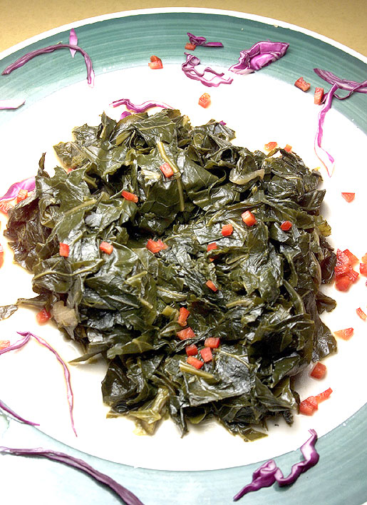 Recipe Collard Greens from OK Cafe Southern Kitchen