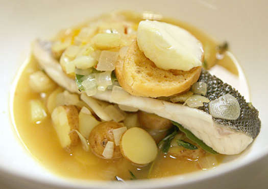 Light Fish and Potato Soup