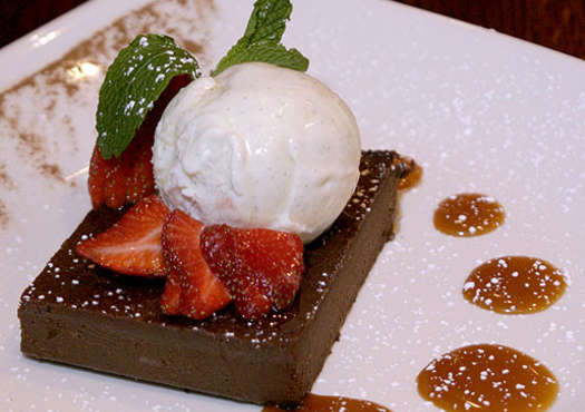 Chocolate Bread Pudding With Clear Caramel Sauce