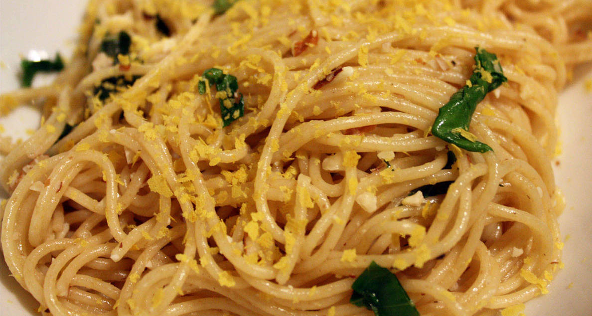 Spaghetti with Lemon, Garlic and Thyme Southern Kitchen