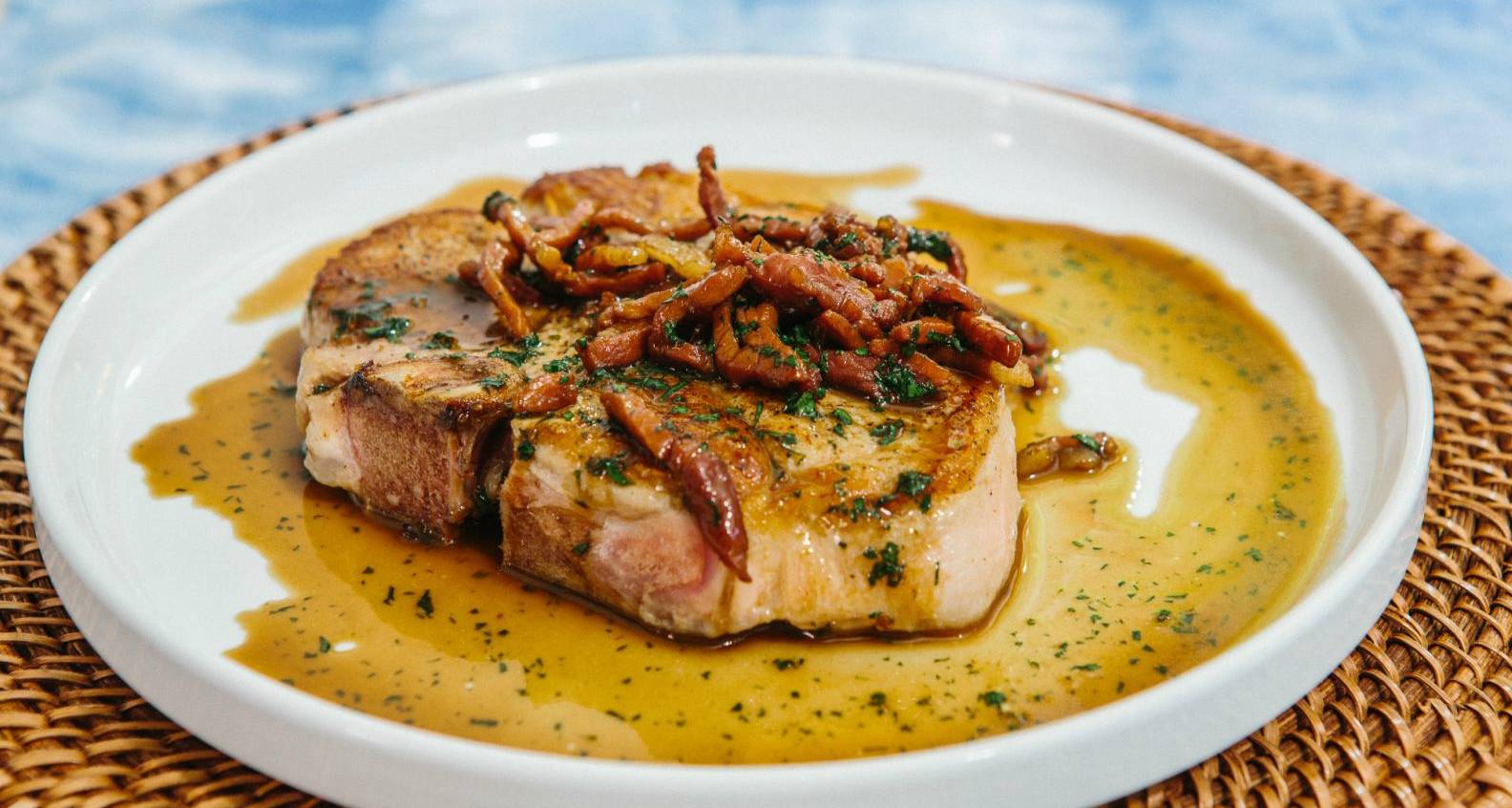 Cast IronSeared Pork Chop with RedEye Gravy Southern Kitchen