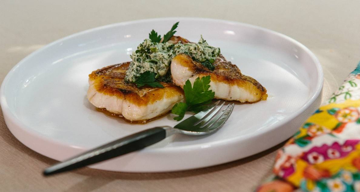 PanRoasted Fish with Herb Compound Butter Southern Kitchen