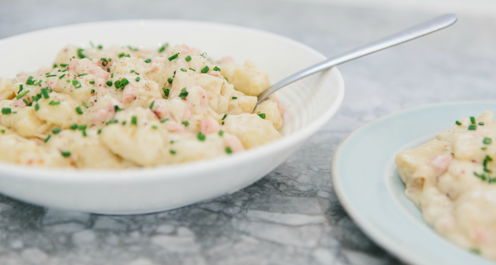 Recipe Mashed Potato Dumplings With Ham And Gruyere Southern Kitchen