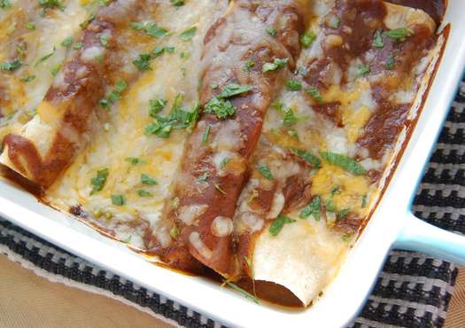 Tex-Mex Enchiladas with Chili Gravy